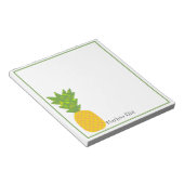 Tropische, aangepaste laptop met ananas notitieblok (Schuin)