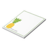 Tropische, aangepaste laptop met ananas notitieblok (Linkerzijde)