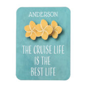 Tropische aanjager monogram handdop voor Cruisefas Magneet (Verticaal)