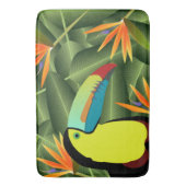 Tropische aanraking en vogels van Paradise Flowers Badmat (Voorkant Verticaal)