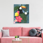 Tropische aanraking in de natuur canvas afdruk (Insitu (Woonkamer))