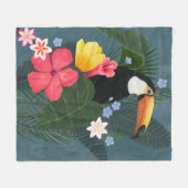 Tropische aanraking in de natuur fleece deken (Voorkant (Horizontaal))