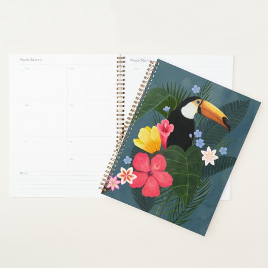 Tropische aanraking in de natuur planner (Display)