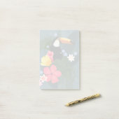 Tropische aanraking in de natuur post-it® notes (Op bureau)