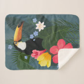 Tropische aanraking in de natuur sherpa deken (Voorkant (horizontaal))