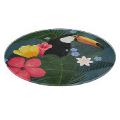 Tropische aanraking in de natuur snijplank (Hoek)