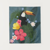 Tropische aanraking in de natuur wandkleed (Voorkant)