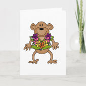 Tropische Aap Luau Kaart (Voorkant)
