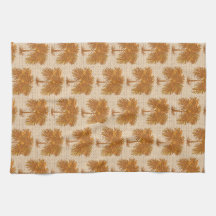 Tropische aardetinten Eilandpalm All-Over Print
