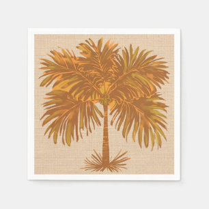 Tropische Aardetinten Eilandpalm Thanksgiving Servet