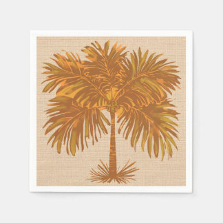 Tropische Aardetinten Eilandpalm Thanksgiving Servet
