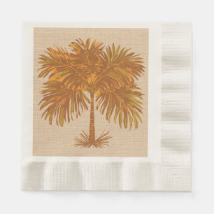 Tropische Aardetinten Eilandpalm Thanksgiving Servet