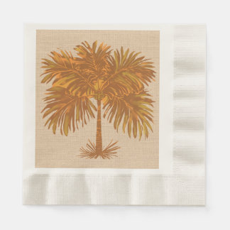 Tropische Aardetinten Eilandpalm Thanksgiving Servet