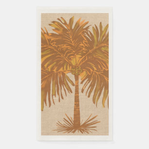 Tropische Aardetinten Eilandpalm Thanksgiving Servet