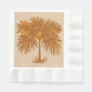 Tropische Aardetinten Eilandpalm Thanksgiving Servet