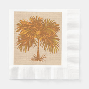 Tropische Aardetinten Eilandpalm Thanksgiving Servet