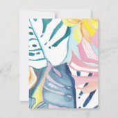 Tropische Abstracte kunst, aangepaste flatnote Kaa Kaart (Achterkant)