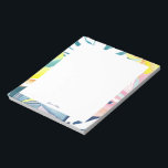 Tropische Abstracte Kunst Gepersonaliseerde briefp Notitieblok<br><div class="desc">Dit gepersonaliseerde notitieblok ontwerp beschikt over een prachtige handgeschilderde waterverf botanische kunst. Pas de tekst aan met jouw naam en gebruik het voor elke gelegenheid of bedrijf. Meer bijpassende producten zijn verkrijgbaar bij mijn winkel ByEunMee.</div>