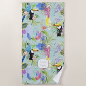 Tropische abstracties strandlaken (Voorkant)