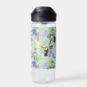 Tropische abstracties waterfles (Achterkant)