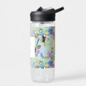 Tropische abstracties waterfles (Links)