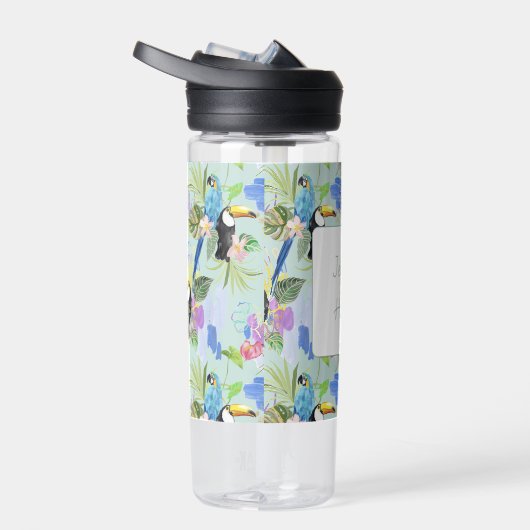 Tropische abstracties waterfles (Rechts)