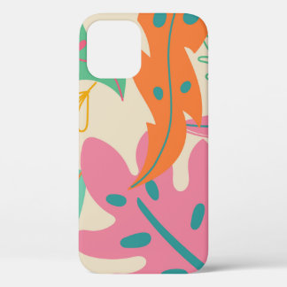 Tropische achtergrond met jungleplanten. Palmblad Case-Mate iPhone Case