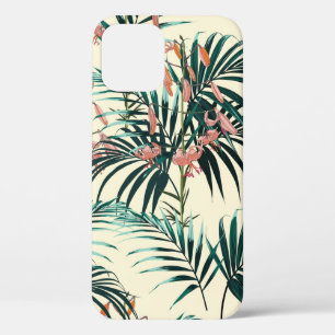 Tropische achtergrond met oerwoud planten. Naadloz Case-Mate iPhone Case