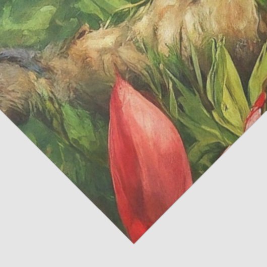 Tropische achtergrond met papegaaien Decoupage Tissuepapier (Detail)