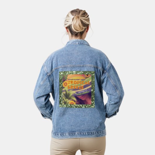 Tropische ademhalingsstralen denim jacket (Model)
