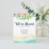 Tropische adreswijziging briefkaart (Staand voorkant)