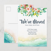 Tropische adreswijziging briefkaart (Voorkant / Achterkant)