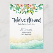 Tropische adreswijziging briefkaart (Voorkant)