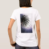 Tropische afbeelding T-shirt met voorgeblazen palm (Achterkant)