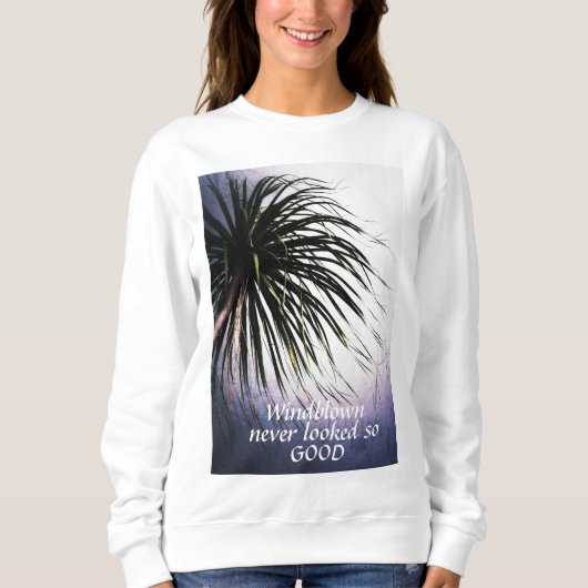 Tropische afbeelding T-shirt met voorgeblazen palm