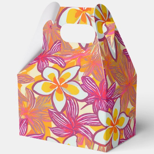 Tropische afdruk bedankdoosjes (Voorkant)