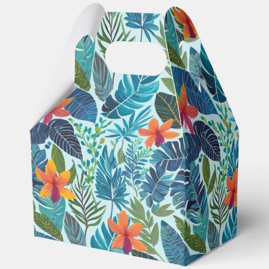 Tropische afdruk bedankdoosjes (Achterkant)