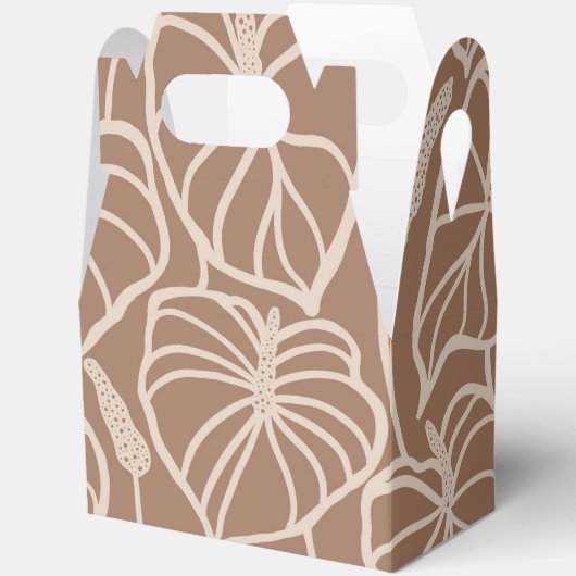 Tropische afdruk bedankdoosjes (Open)