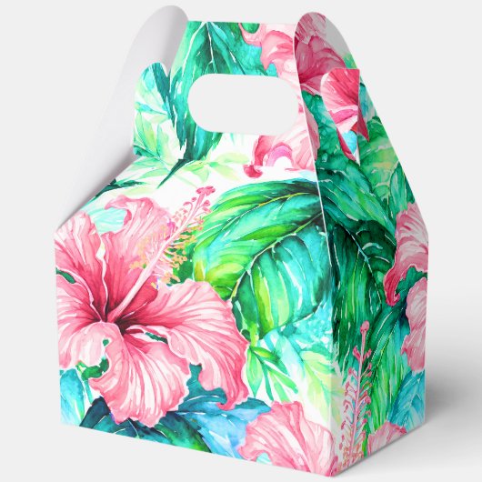 Tropische afdruk bedankdoosjes (Voorkant)