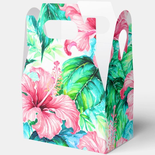 Tropische afdruk bedankdoosjes (Open)