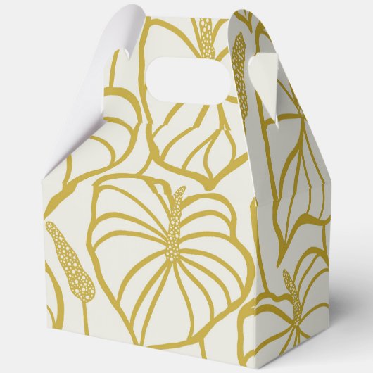 Tropische afdruk bedankdoosjes (Achterkant)