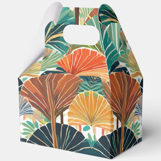 Tropische afdruk bedankdoosjes (Achterkant)