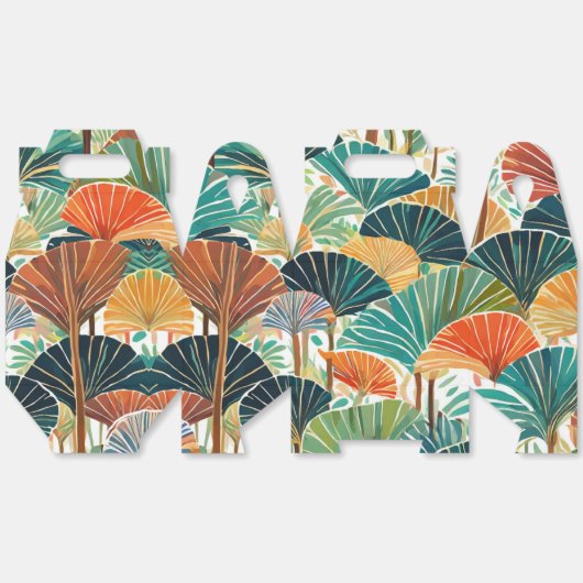 Tropische afdruk bedankdoosjes (Ongevouwen)