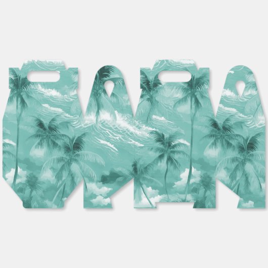 Tropische afdruk bedankdoosjes (Ongevouwen)