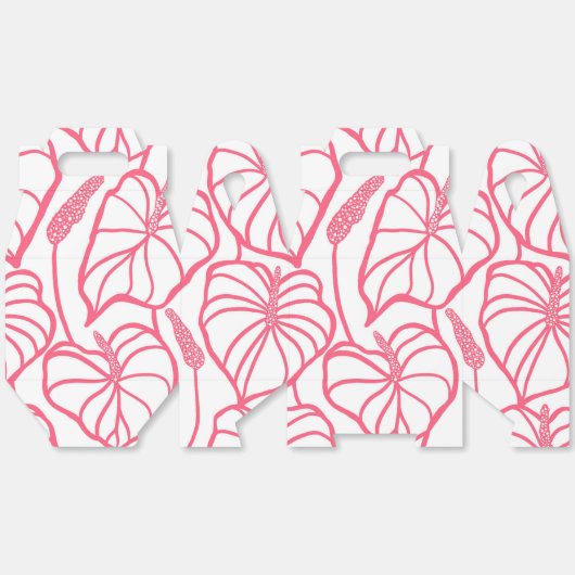 Tropische afdruk bedankdoosjes (Ongevouwen)