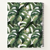 Tropische afdruk in waterverf notitieboek (Achterkant)