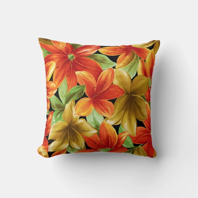 Tropische afdrukken kussen (Voorkant)