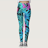 Tropische afdrukken leggings (Voorkant)