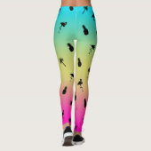 Tropische afdrukken leggings (Achterkant)