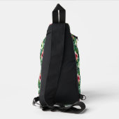 Tropische afdrukken sling bag (Achterkant)